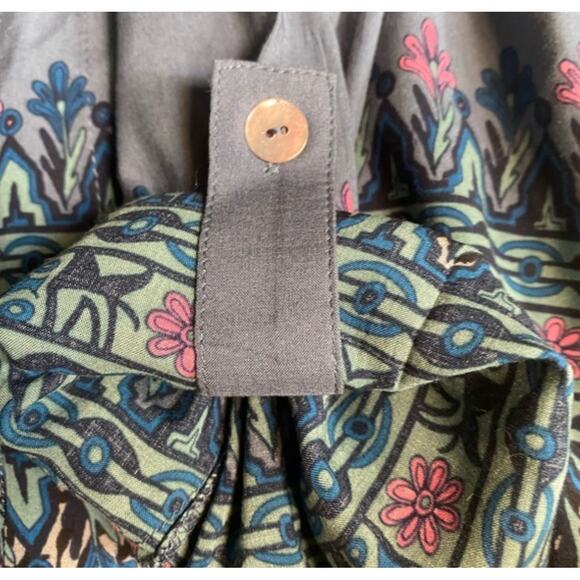 Plenty by Tracy Reese Bohemian Blue Lightweight Tunic size Medium - Picture 8 of 9